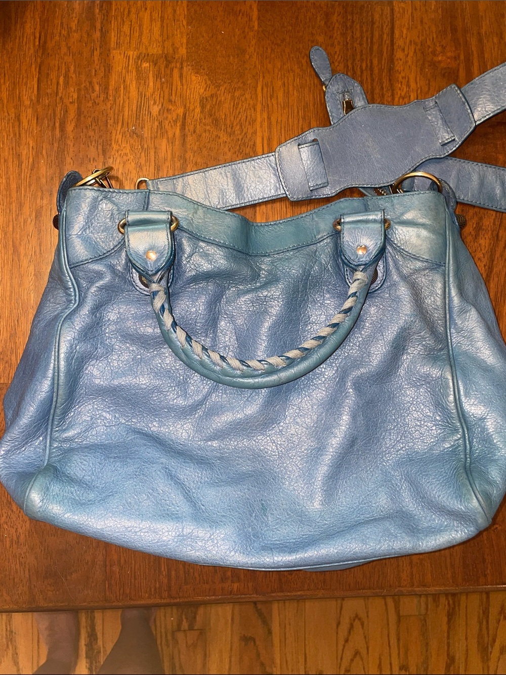 Balenciaga GRGH Giant Rose Gold Hardware Velo Bag Atlantique - Picture 7 of 12